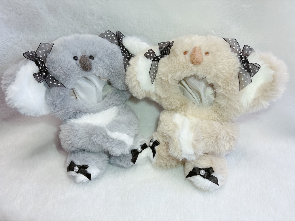 【改良版】コアラのぬい服 10~12cm グレー&茶色