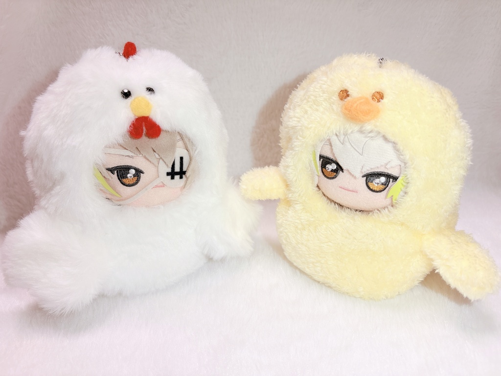 ニワトリ＆ヒヨコの着ぐるみ　ぬい服　10~12cm