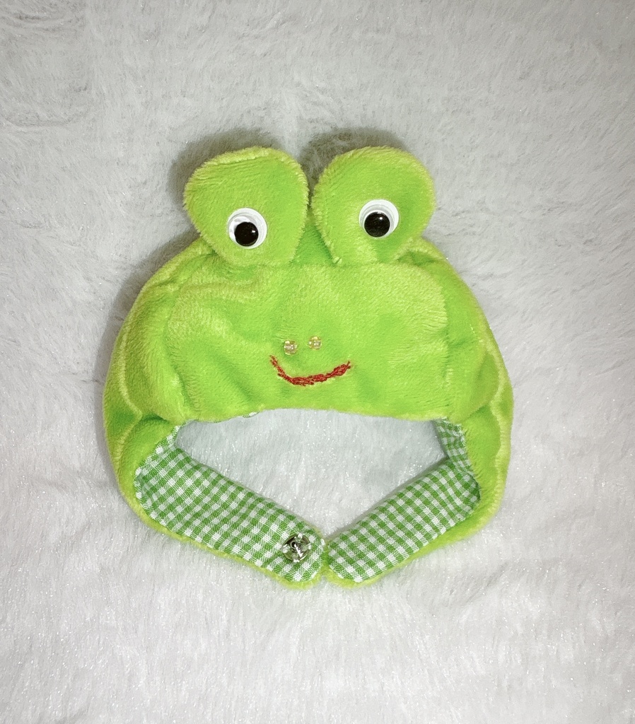 カエルの被り物 帽子