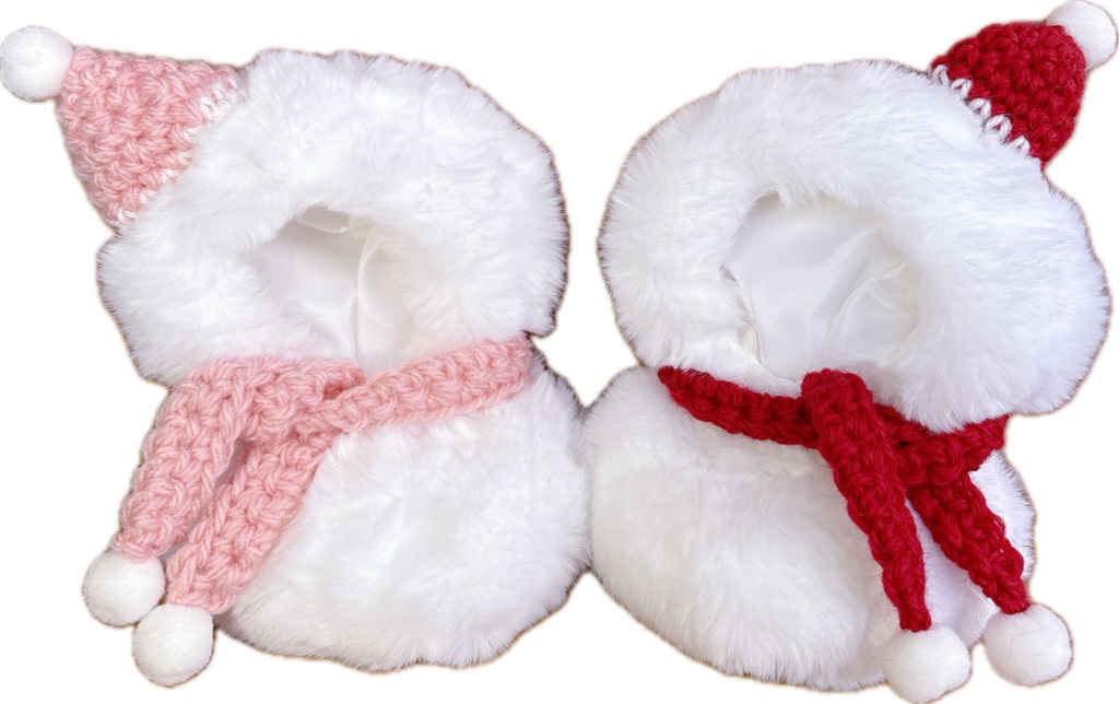 雪だるまの着ぐるみ ぬい服 10~12cm