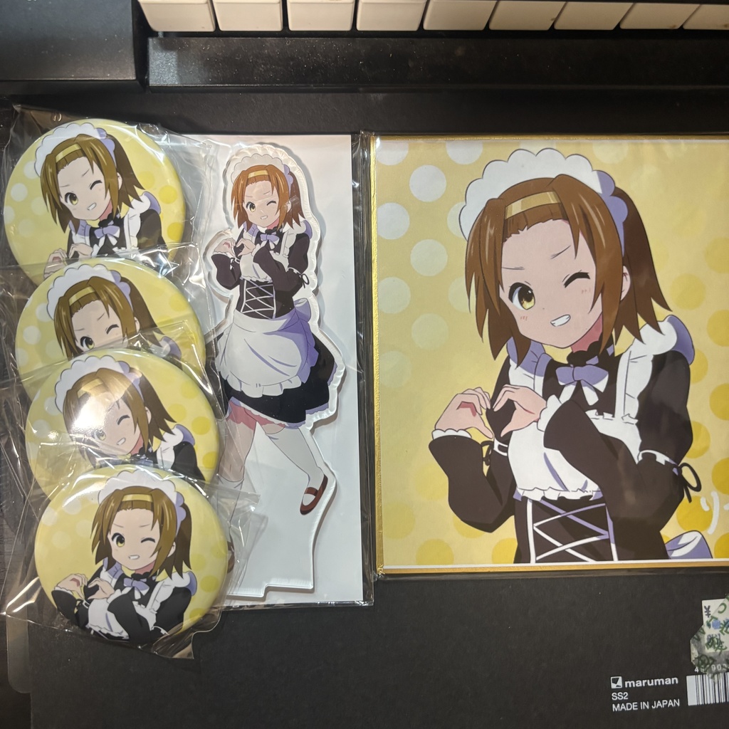 【セール中】メイド律っちゃんセット【ミニ色紙】