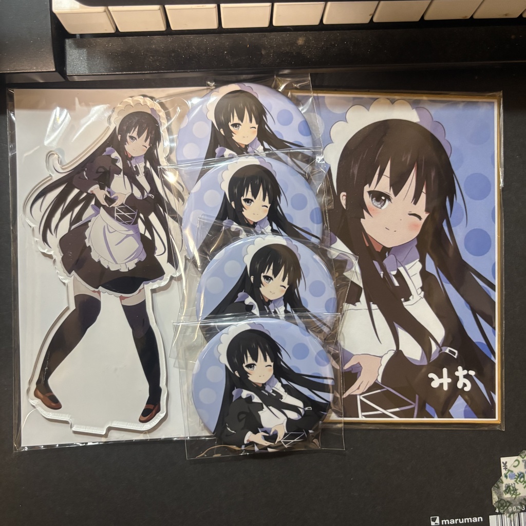 【セール中】メイド澪ちゃんセット【ミニ色紙】