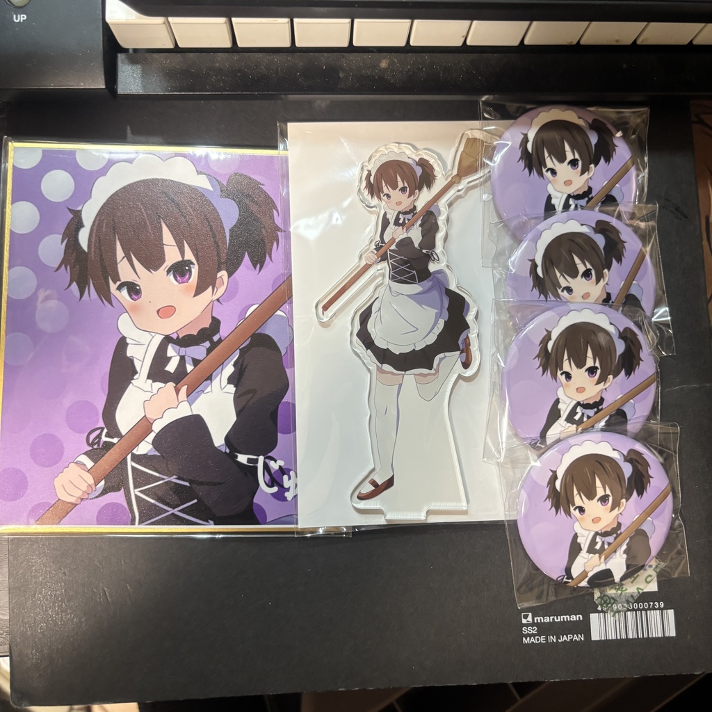 【セール中】メイド純ちゃんセット【ミニ色紙】
