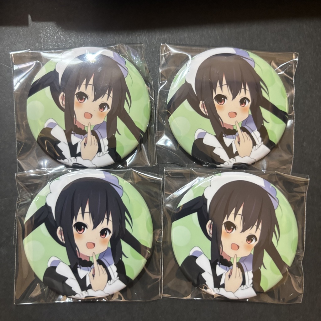 【セール中】メイドあずにゃん缶バッジ4点セット