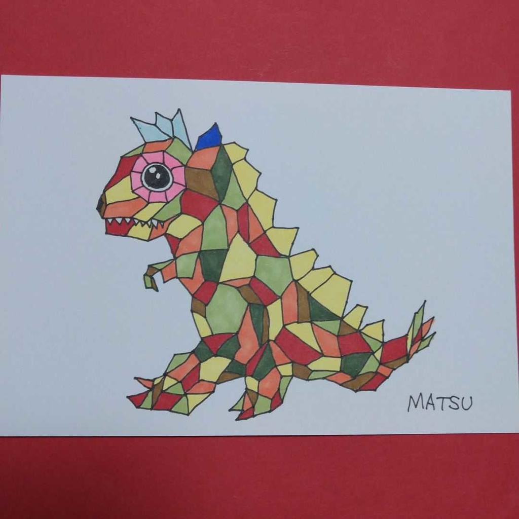 ティラノサウルス。デコイラスト。