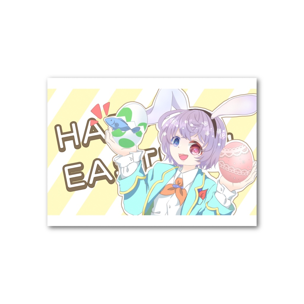 フォト風カード　おまるてぁん作　イースターはろあ