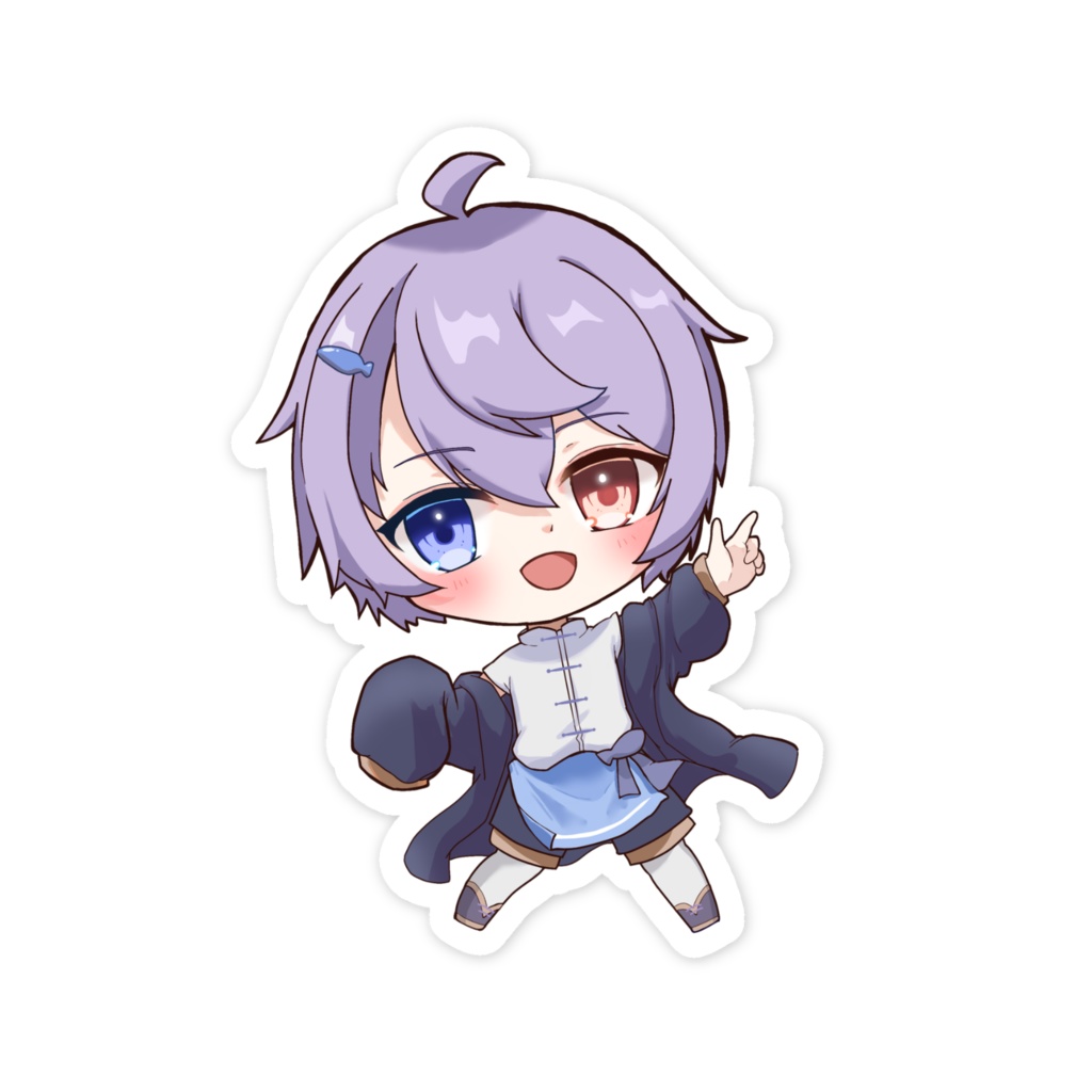 さらも様作 浮月はろあ SDイラストステッカー