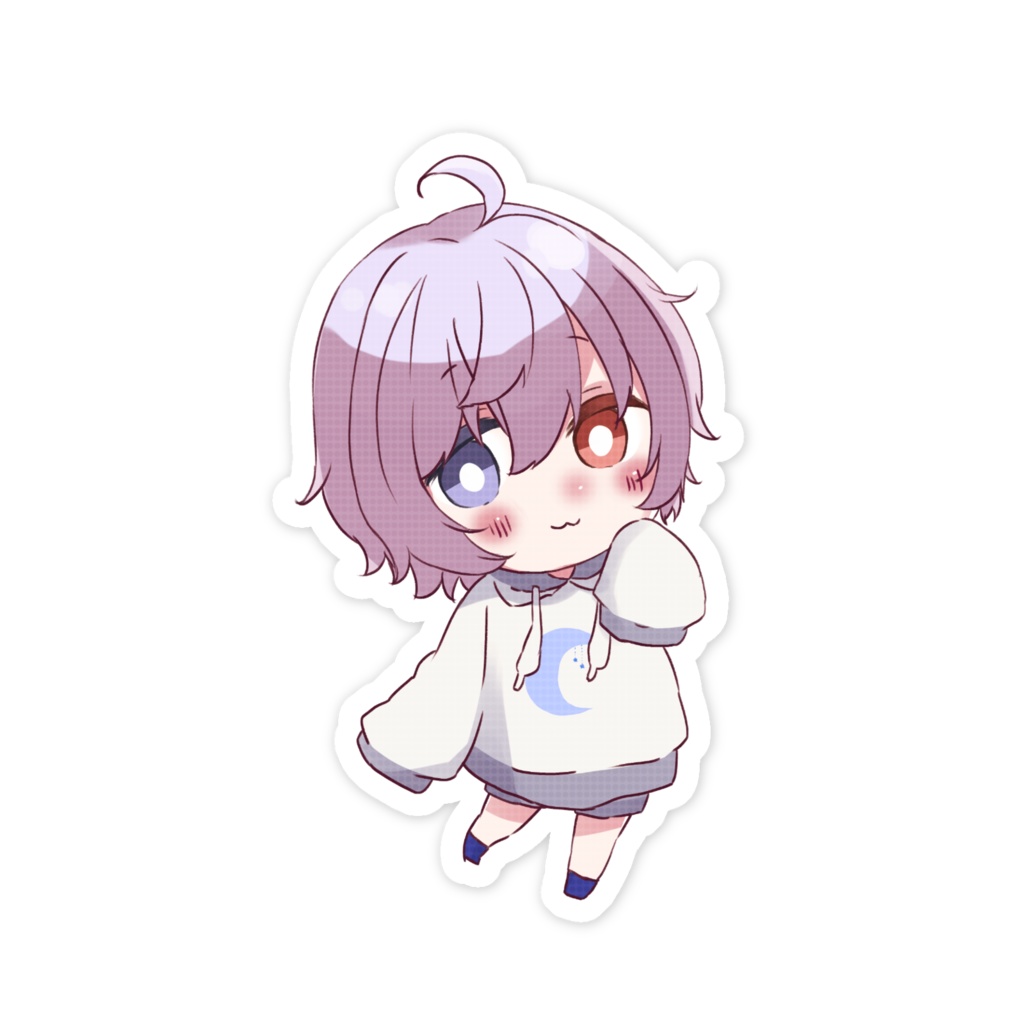 まよなかねむこ様作 浮月はろあSDイラストステッカー1
