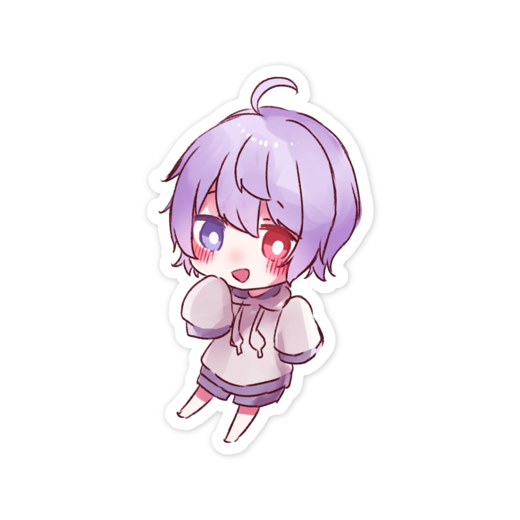 まよなかねむこ様作 浮月はろあSDステッカー2