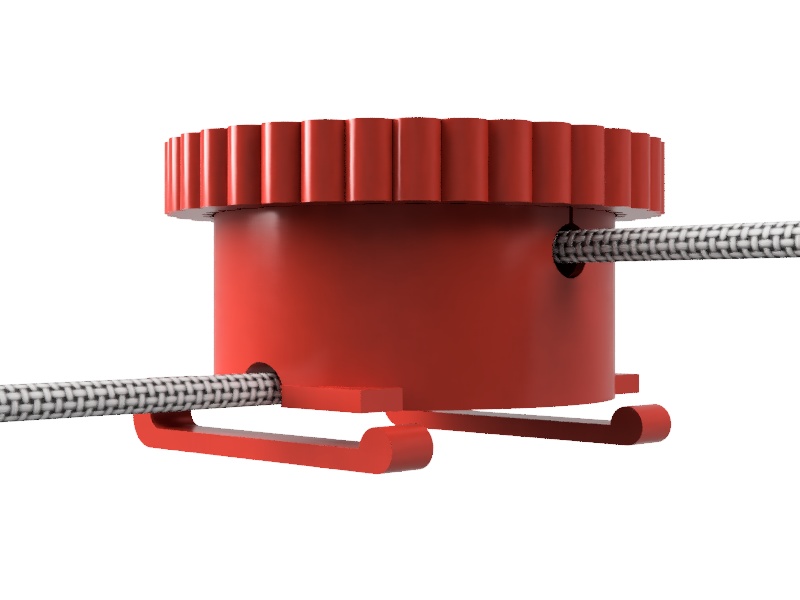 Oculus Quest2 標準ストラップ専用 イヤホンワインダー【3Dプリンタ用データ】