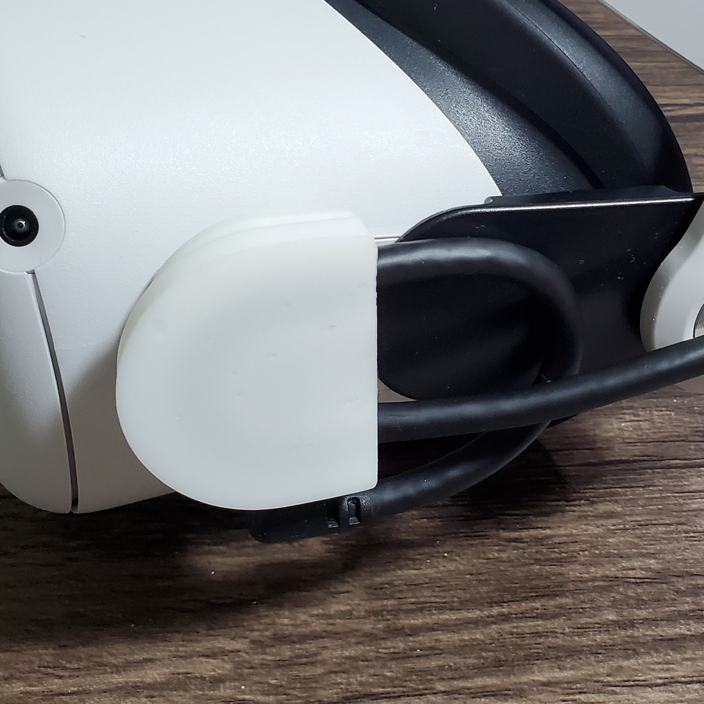 Quest2のお守り Oculus Link Guard for サードパーティストラップ用(Type-Cコネクタへの負荷を低減させるケーブルガイド)