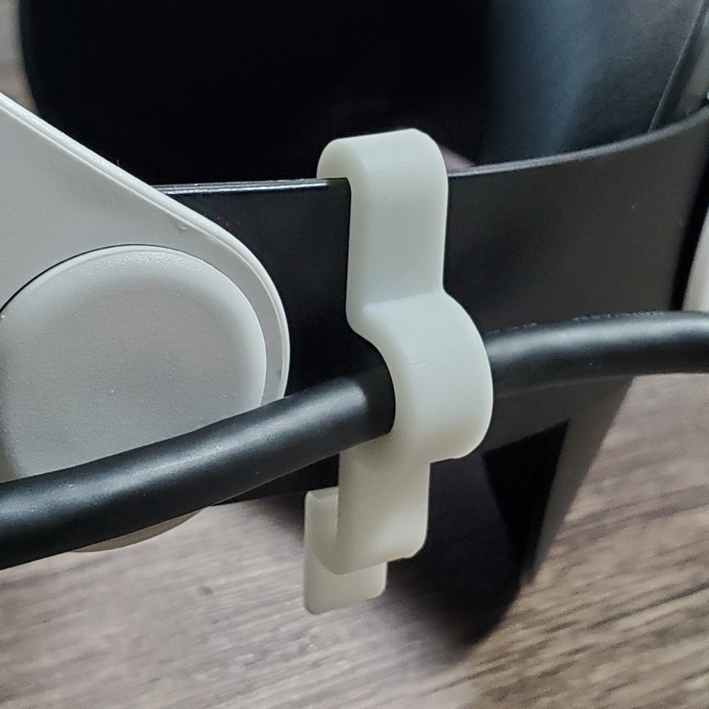 Quest2のお守り Oculus Link Guard for サードパーティストラップ用(Type-Cコネクタへの負荷を低減させるケーブルガイド)