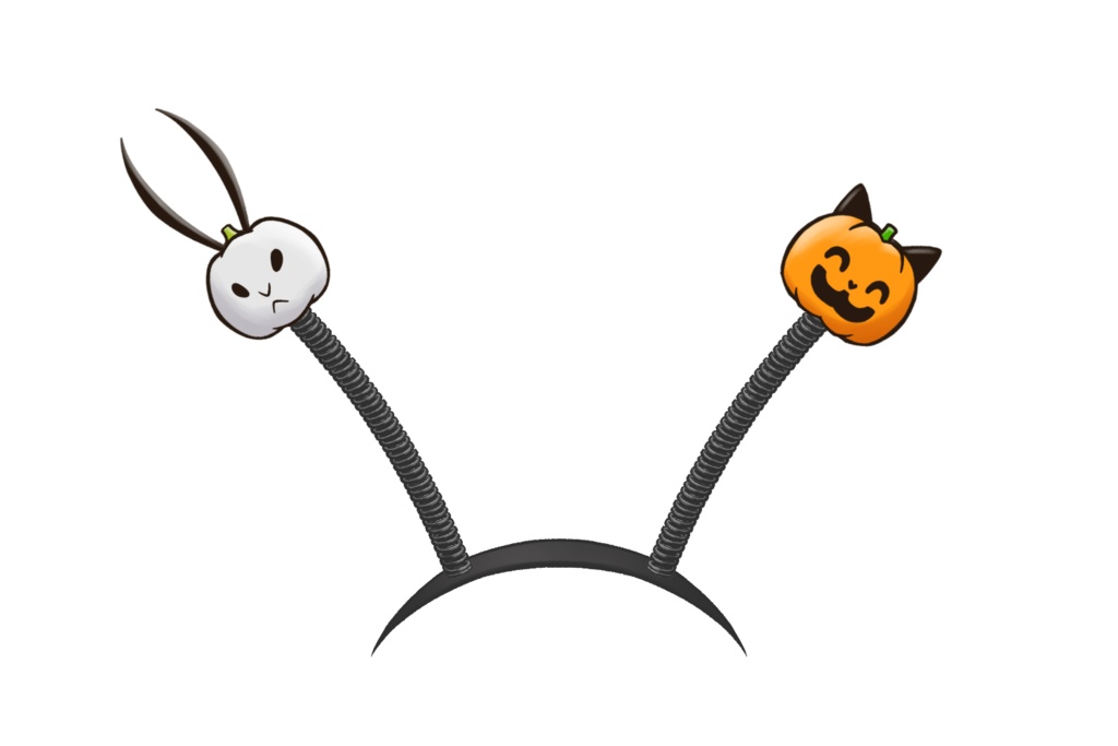 【Vtuber素材】ハロウィンカチューシャ ✧ 萬聖節頭飾髮箍
