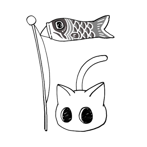 塗鴉貓貓/愚人節、兒童節快樂/猫