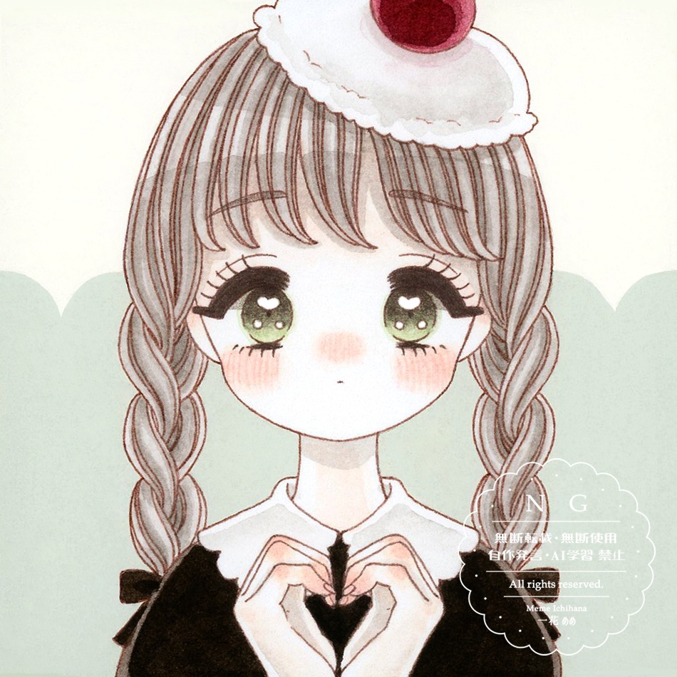 【ミニ色紙】クリームガールズ