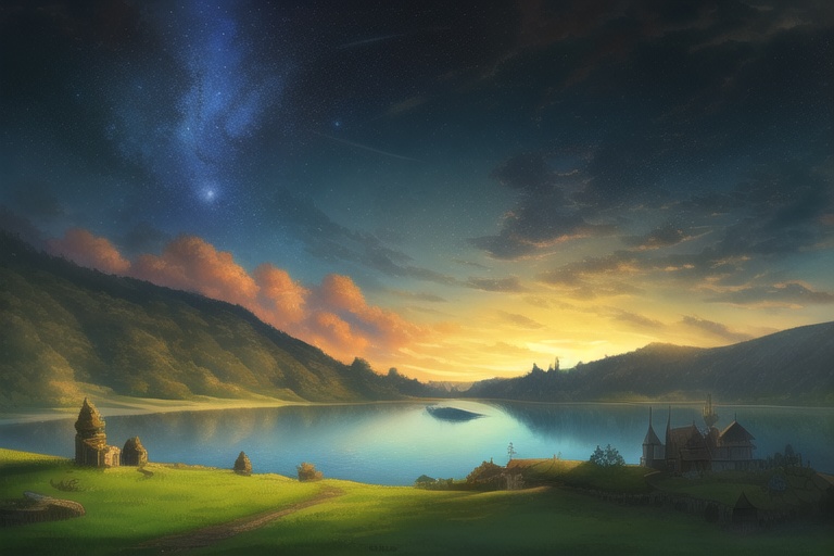 幻想的な世界の背景画素材