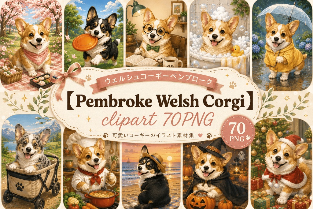 【Pembrokewelshcorgi】コーギー×キャラクター