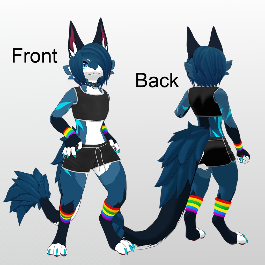 Novabeast Dolphin Wear + Emo Hair