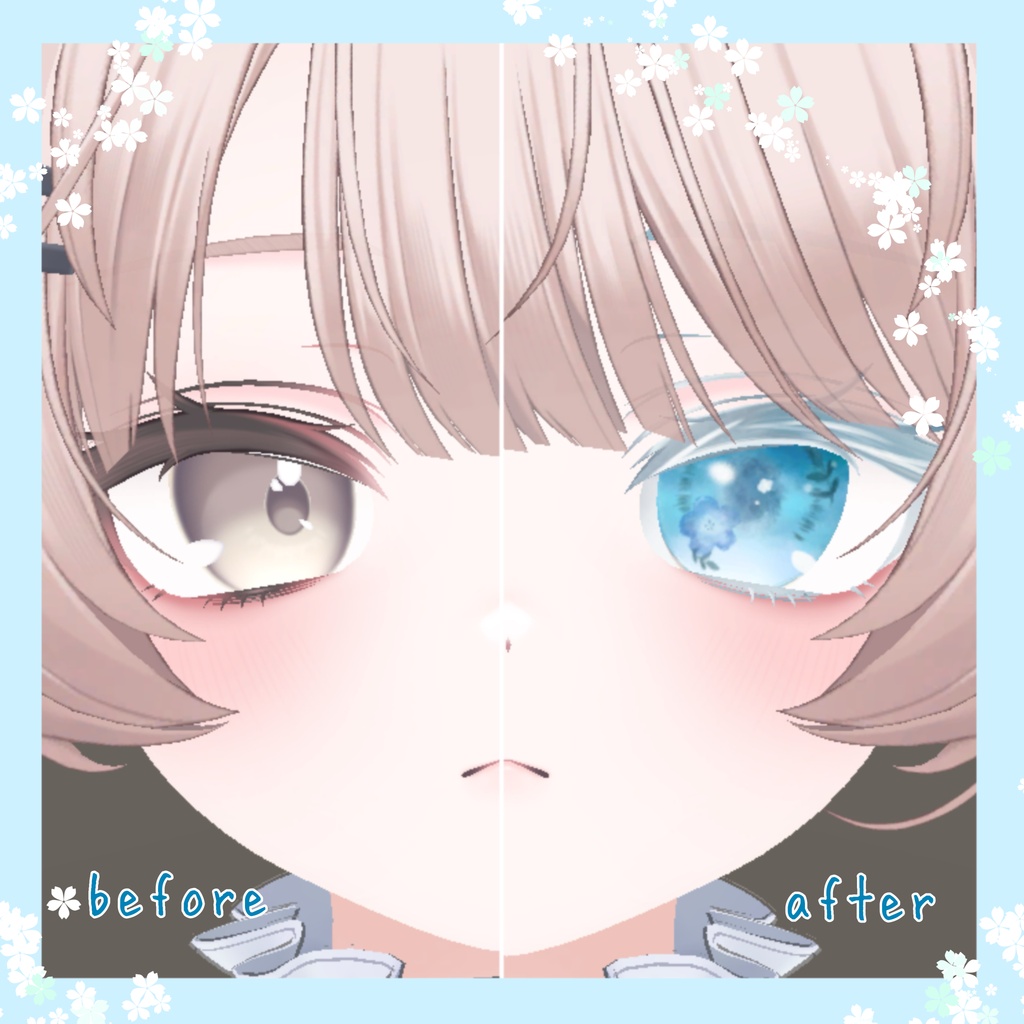 【ミルフィ-Milfy 】Baby blue eyes【Makeup & Eye Textuer】