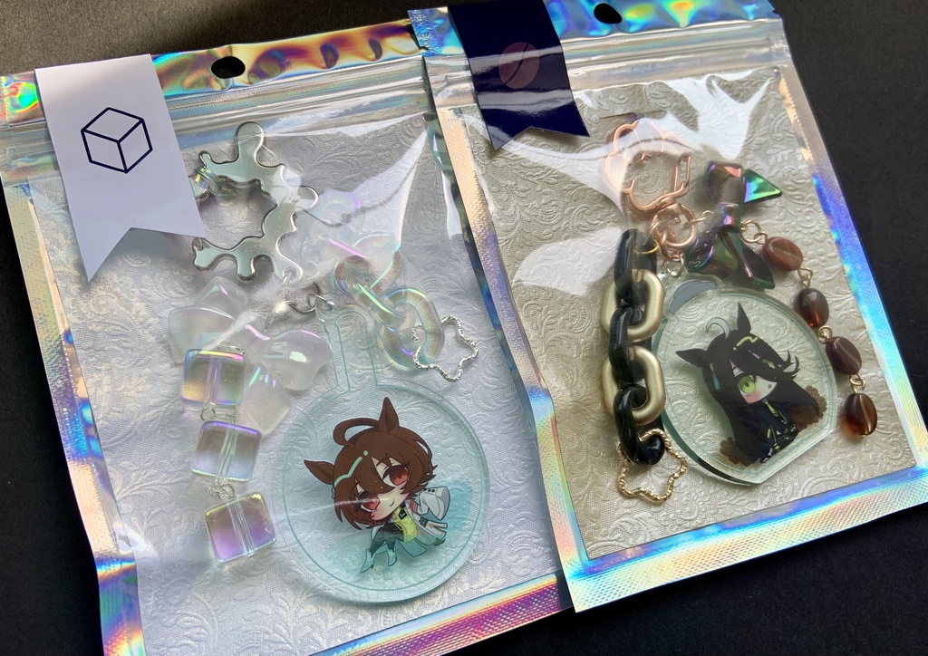 角砂糖とコーヒー豆の妖精アクキー