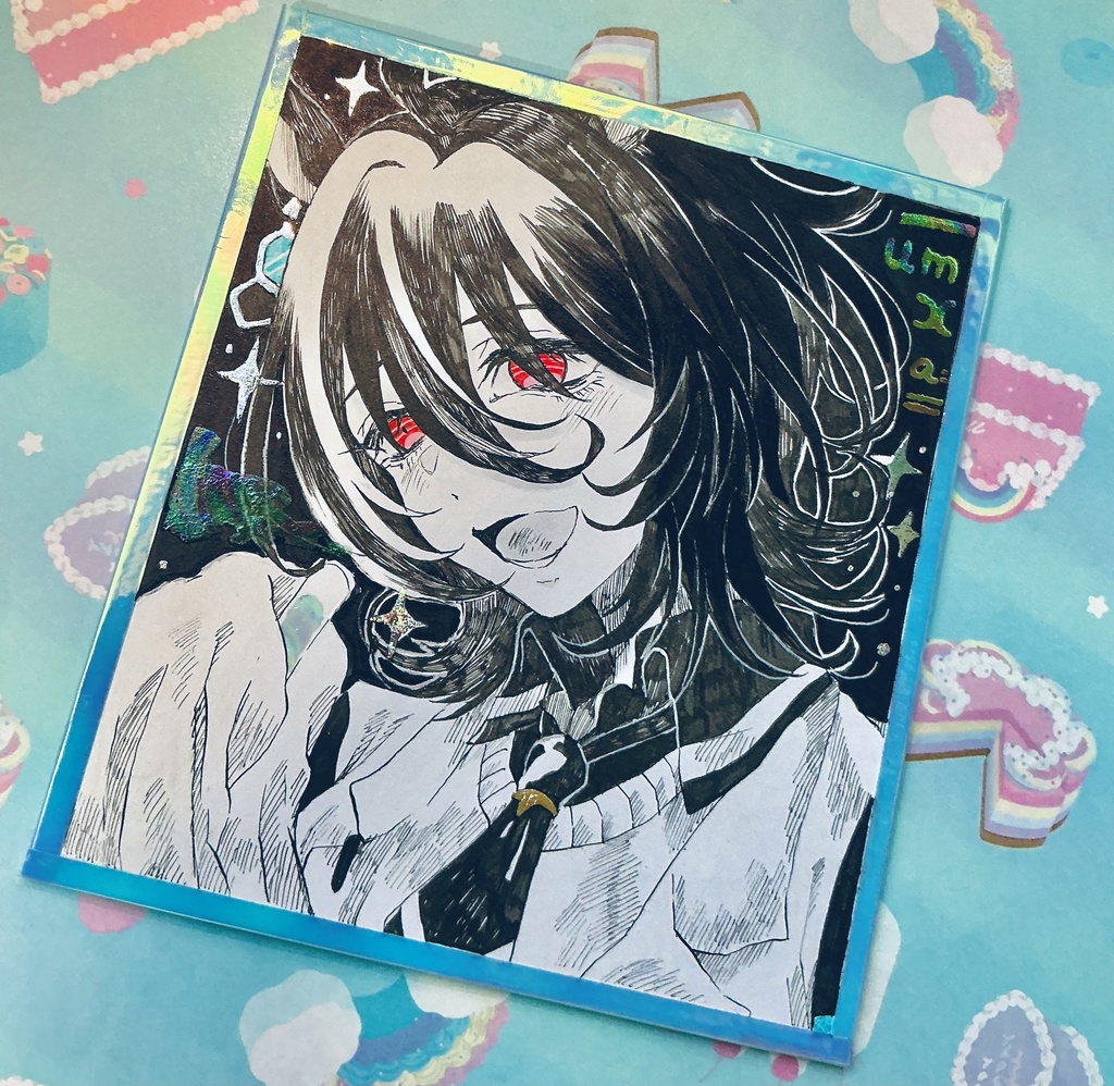 手描き色紙　アグネスタキオン　※説明あり