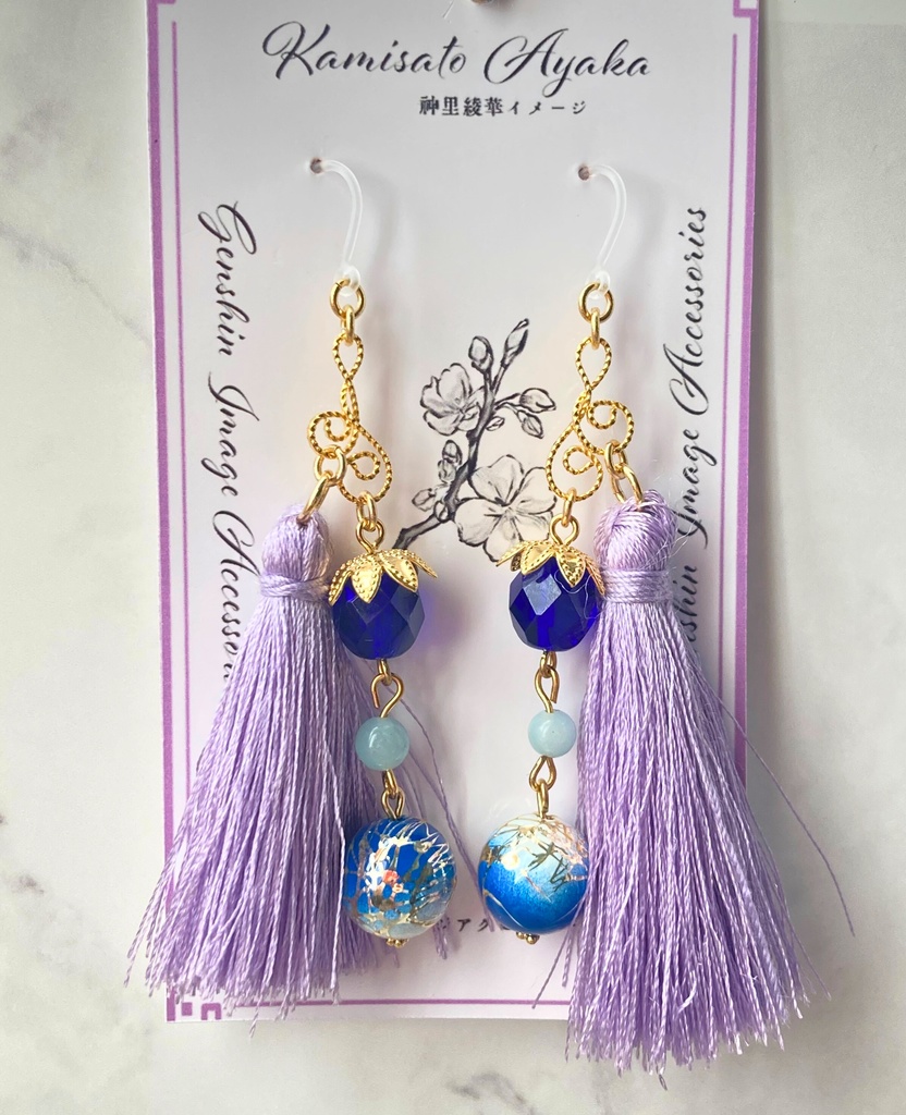 【原神】キャラクターイメージ　ピアス　神里綾華