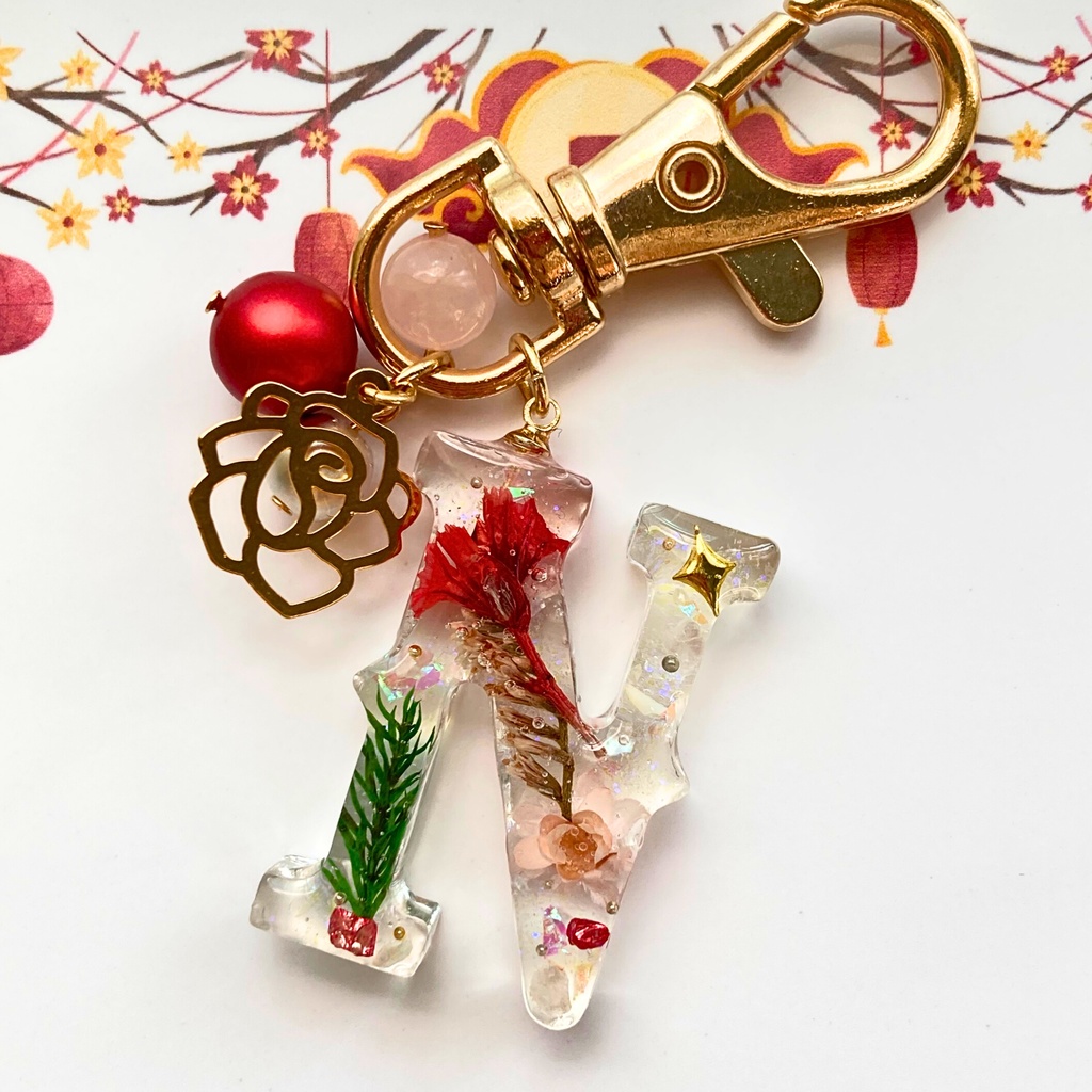 【原神】キャラクターイメージ キーホルダーN ノエル(薔薇)