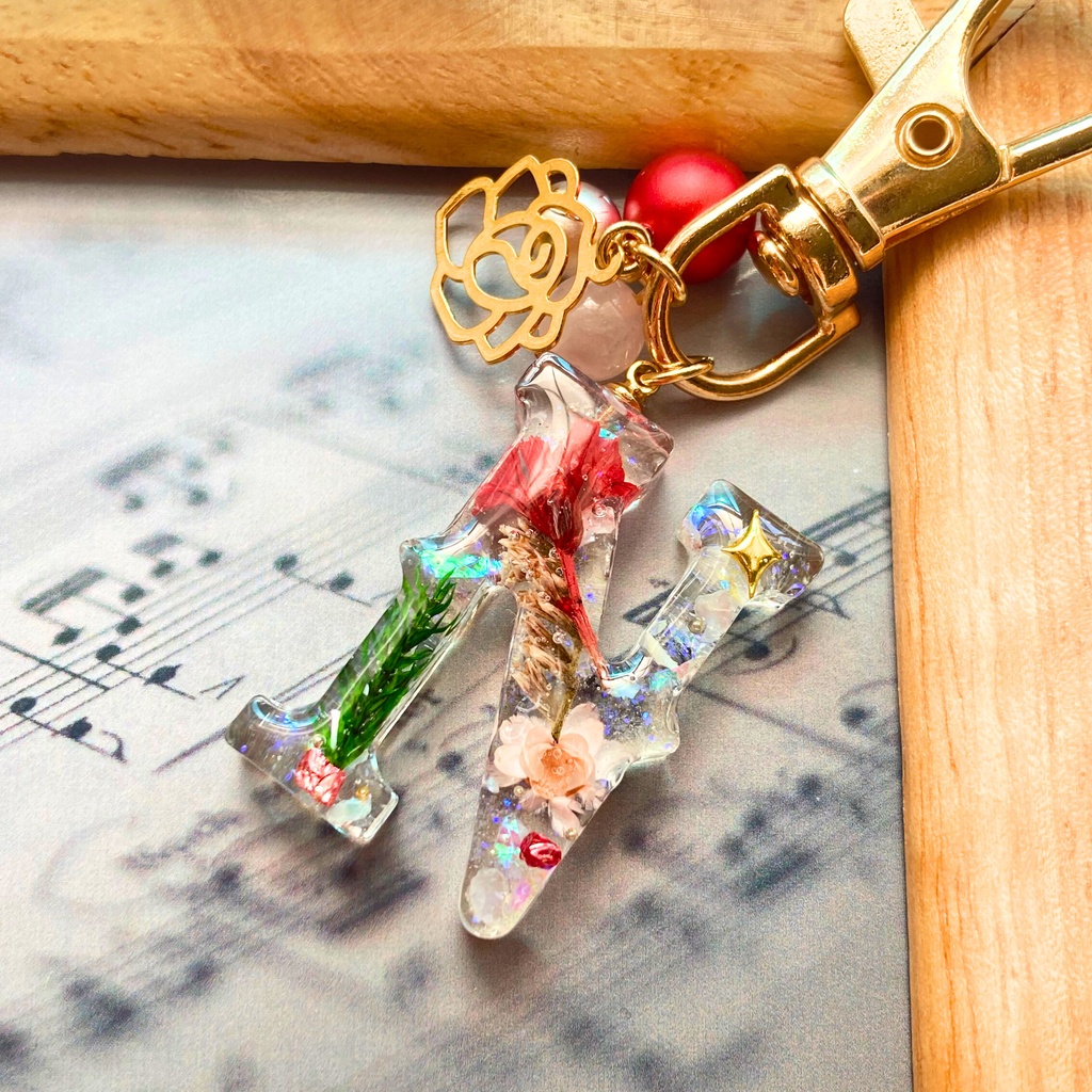 【原神】キャラクターイメージ　キーホルダーN　ノエル（薔薇）