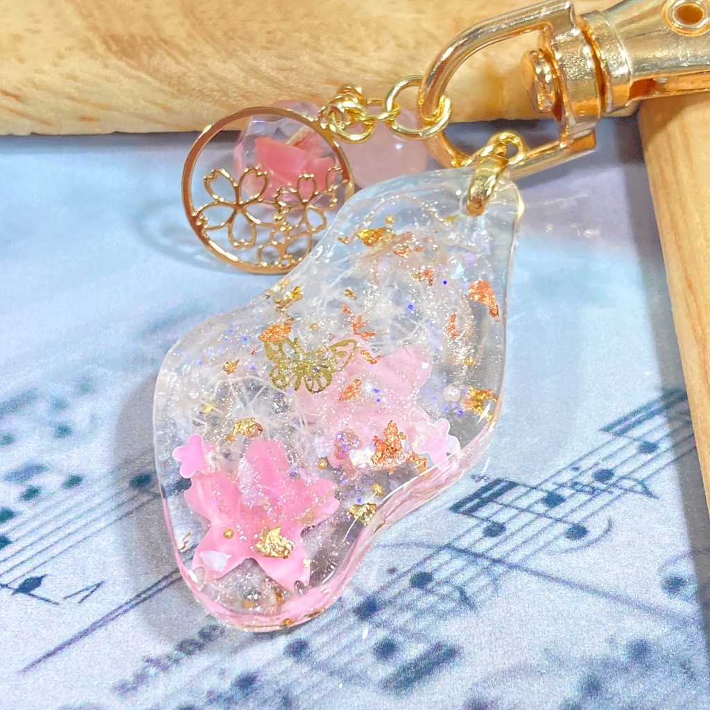 【原神】キャラクターイメージ　キーホルダー桜　八重神子