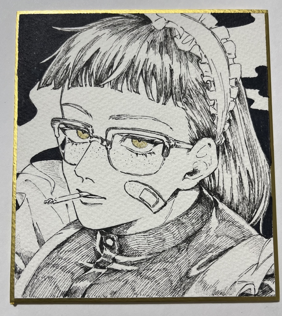 ミニ色紙　メイド