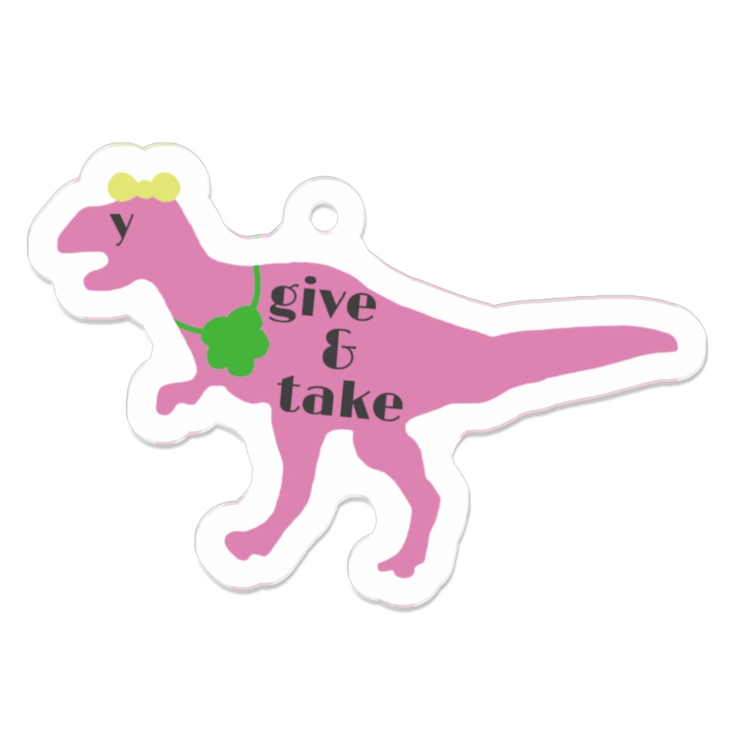 give&takeキーホルダー🦖