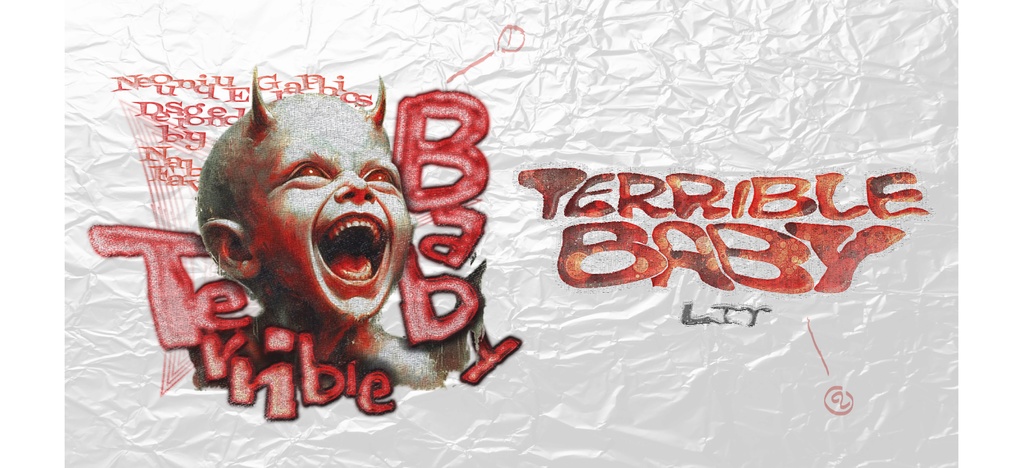 【無料】Terrible Baby Graphic【VRChat / 衣装 / テクスチャ】