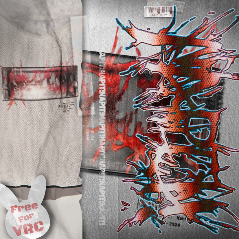【無料】Hard Style Logo - NAP IT!【VRChat / 衣装 / テクスチャ】
