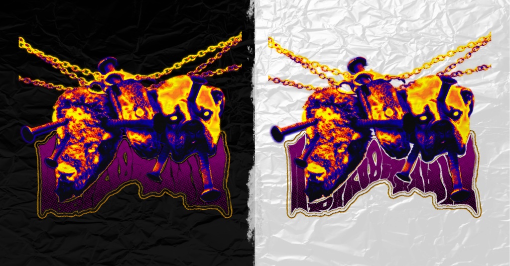 【無料】Horror Style Logo - Chained【VRChat / 衣装 / テクスチャ】