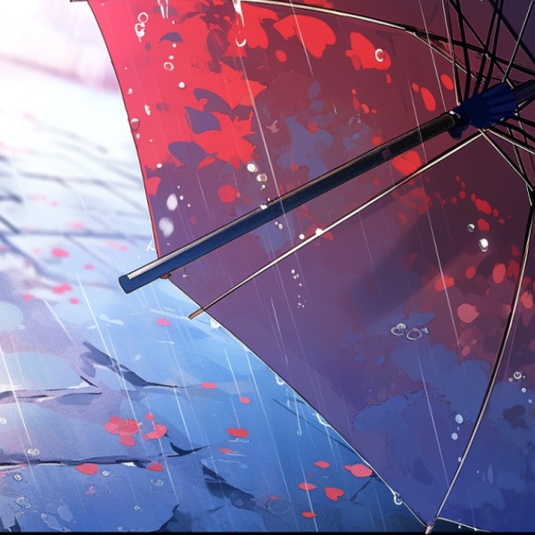 雨と傘と