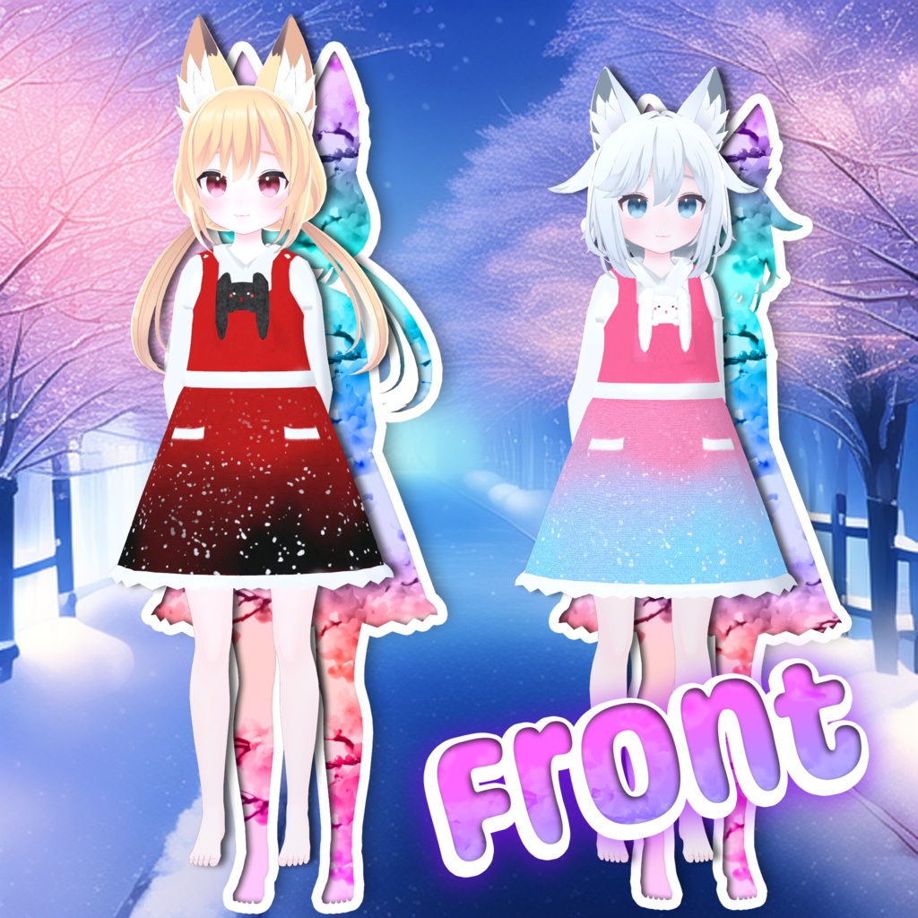 ❆冬バニードレス Winter bunny dress❆