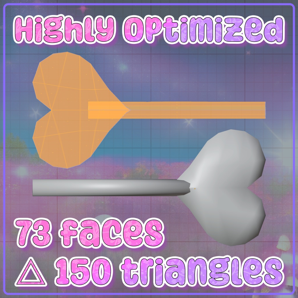 魔法のハートの杖 Magic Heart Wand