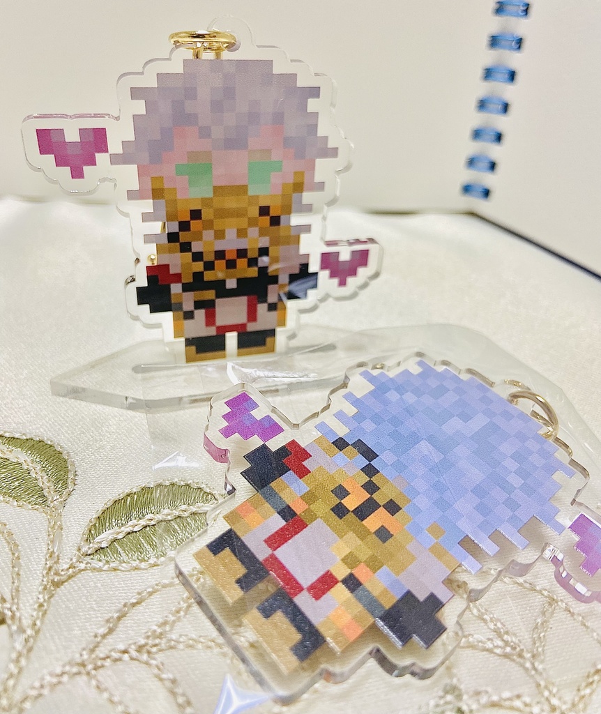 バスターさんのドット絵アクキー💕