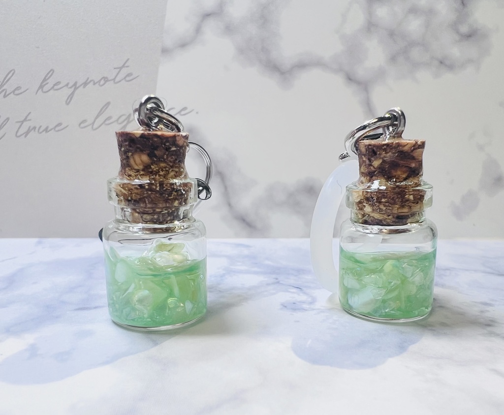 ガラス瓶チャーム