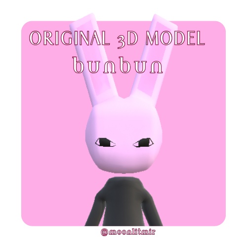 使用可能な/既成のウサギ3D VTuberモデル [Fullbody, Rig, YouTube Twitch Stream]