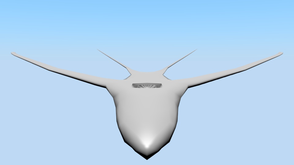 きれいな形の飛行機