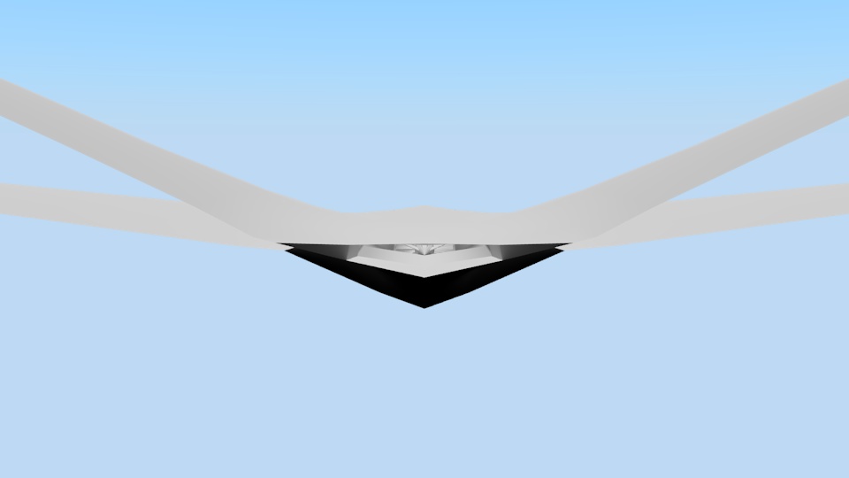 きれいな形の飛行機