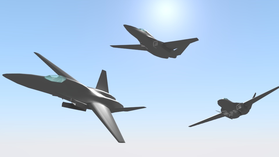 双発前進翼戦闘機