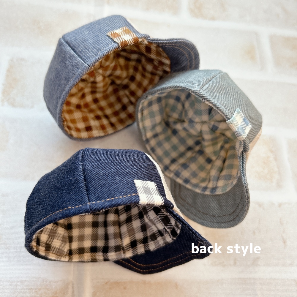 【10cm】デニムキャップ&サロペ