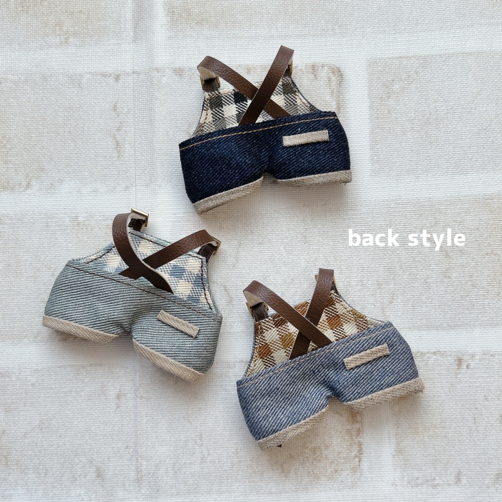 【10cm】デニムキャップ&サロペ