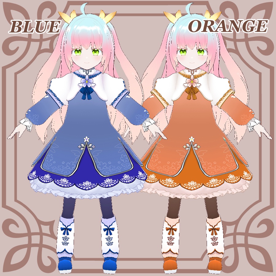 【VRoid】3Dモデル‗ 桜雨【衣装のみ有(無料版有)】