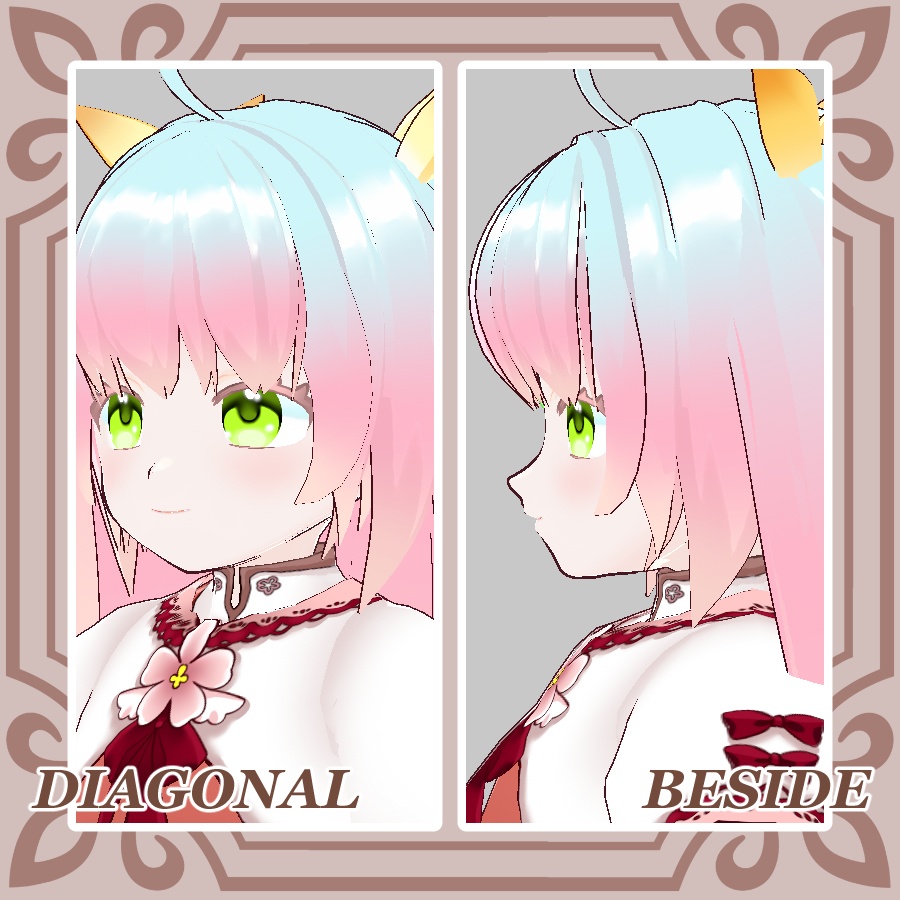 【VRoid】3Dモデル‗ 桜雨【衣装のみ有(無料版有)】