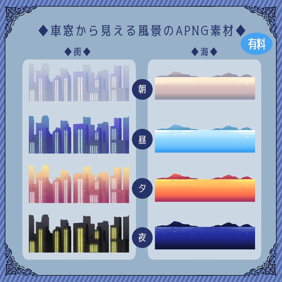 【ココフォリア用】POPな電車素材【APNG/無料版有】