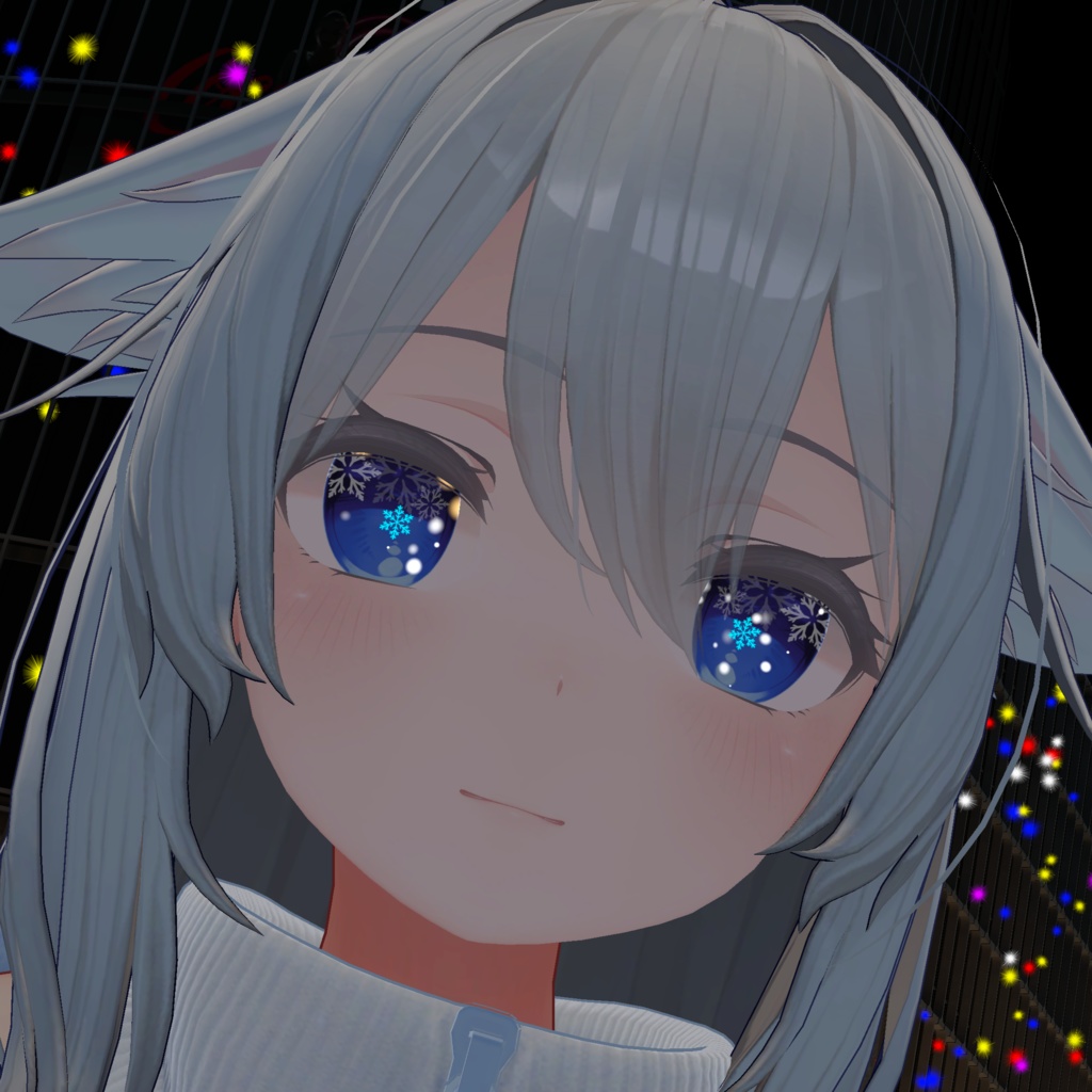 瞳に雪が降る「雪降る瞳」桔梗ちゃん対応