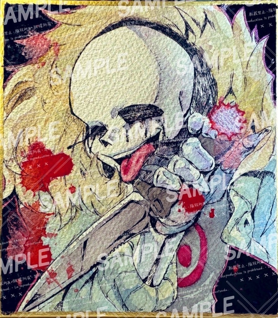 【アナログ原画】ミニ色紙有償依頼